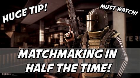 matchmaking times escape from tarkov